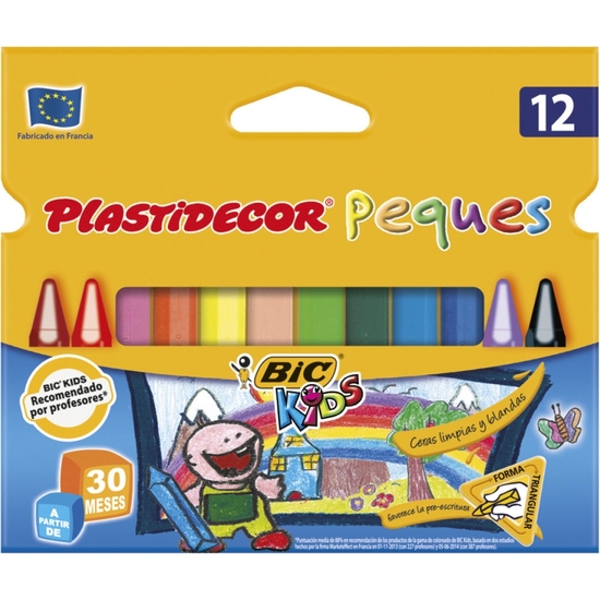 ESTUCHE PLASTIDECOR PEQUES DE 12 image 0