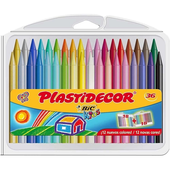 ESTUCHE 36 CERAS PLASTIDECOR image 0