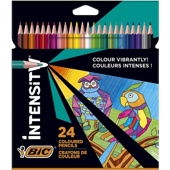 ESTUCHE 24 LÁPICES COLORES BIC INTENSITY image 0