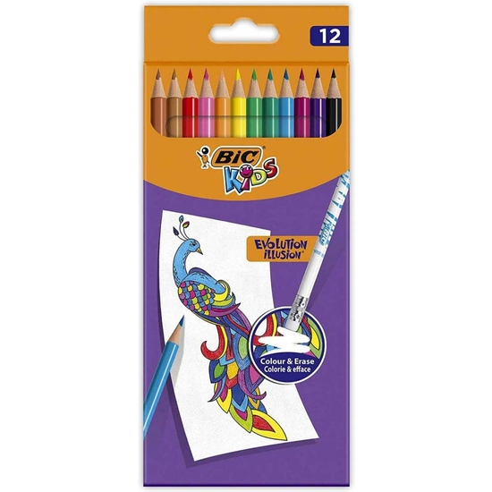 EST. 12LÁPICES BIC COLORES BORRABLE image 0