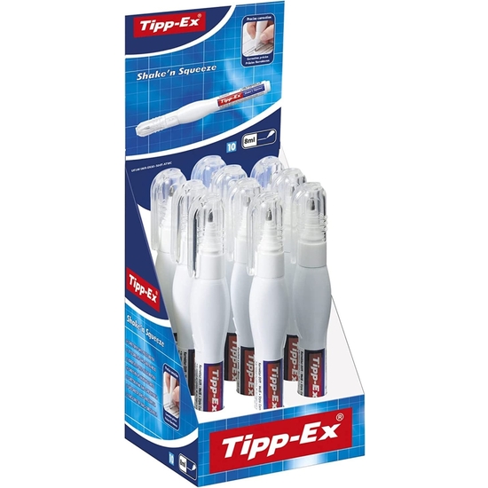 PACK 10 TIPP-EX BOLIGRAFO CORRECTOR 8 ML image 0