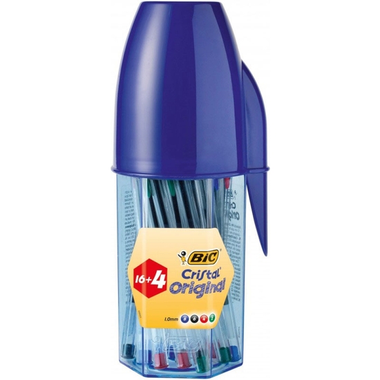 MEGATUBO 20 BOLÍGRAFO BIC CRISTAL SURT. image 0