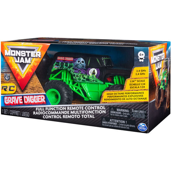 COCHE RADIO CONTROL GRAVE DIGGIR RC MONSTER JAM 1/24 image 3