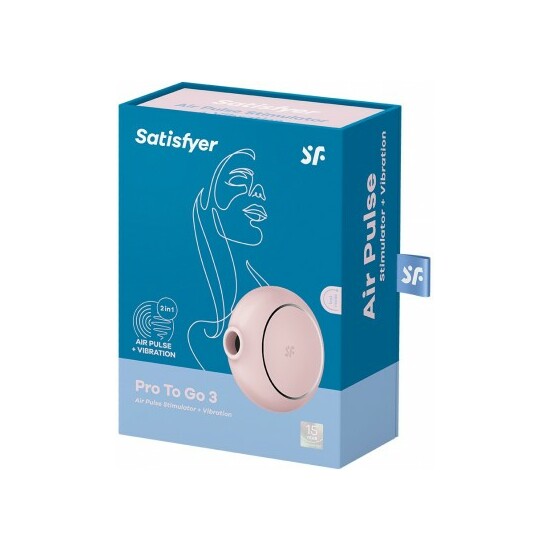 SATISFYER PRO TO GO 3 - ROSE image 1