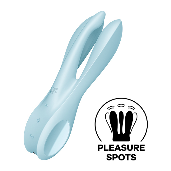 SATISFYER THREESOME 1 - LIGHT BLUE image 0