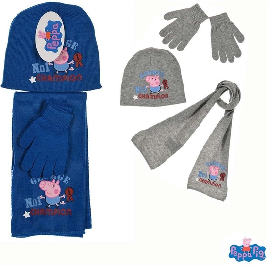 PEPPA PIG GORRO+BUFANDA+GUANTES LANA  image 0