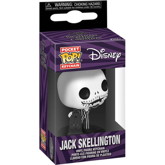 LLAVERO POCKET POP DISNEY PESADILLA ANTES DE NAVIDAD 30TH ANNIVERSARY JACK SKELLINGTON image 0