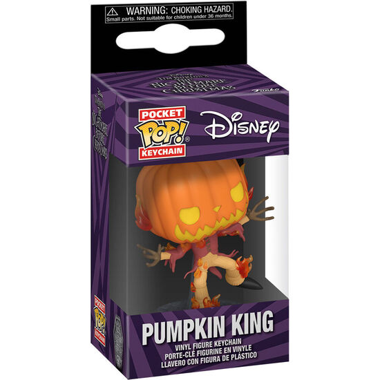 LLAVERO POCKET POP DISNEY PESADILLA ANTES DE NAVIDAD 30TH ANNIVERSARY PUMPKIN KING image 0