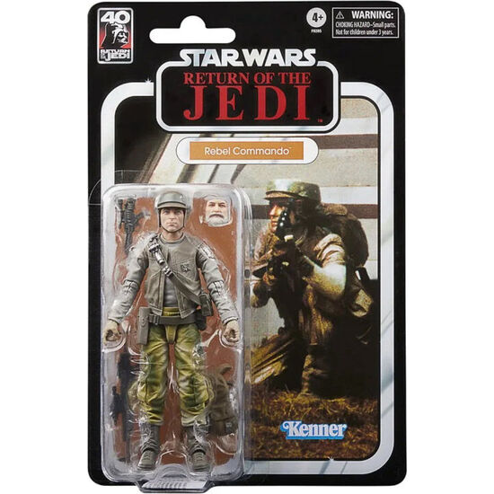 FIGURA REBEL COMMANDO 40TH ANNIVERSARY RETURN OF THE JEDI STAR WARS 15CM image 0