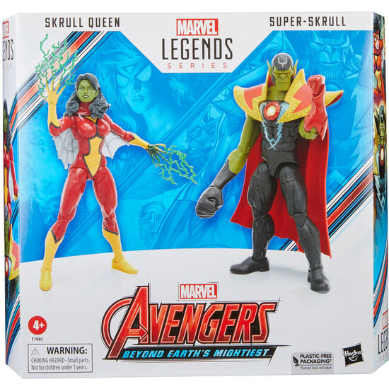 FIGURAS SKRULL QUEEN & SUPER SKRULL BEYOND EARTH MIGHTIEST LOS VENGADORES AVENGERS MARVEL 15CM image 1