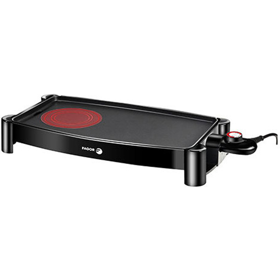 PLANCHA DE ASAR CLEO HOTZONE ANTIADHERENTE 2200 W CON HOT ZONE - 45,7 X 25,4 CM PLACA image 0