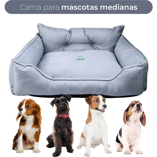 CAMA PARA MASCOTA 65X50X20CM POLIESTER GRIS BENETTON BE image 4