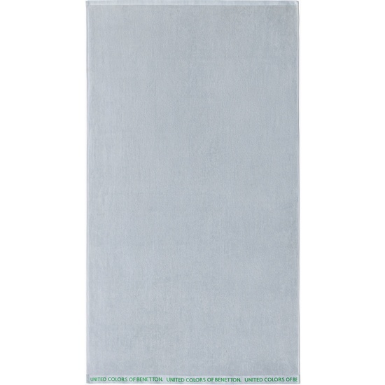 TOALLA DE PLAYA 90X160CM 380GSM 100% ALGODÓN VELOUR GRIS CON LOGO NEUTRAL BE image 1