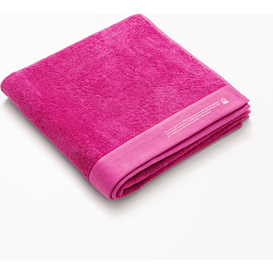 TOALLA 90X150 ALGODÓN ORGÁNICO 450GSM FUCSIA BENETTON image 1