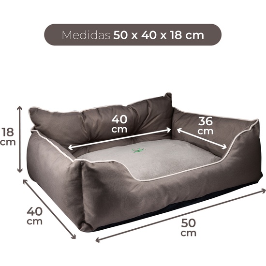 CAMA PARA MASCOTA 50X40X18CM POLIESTER MARRON BENETTON BE image 1