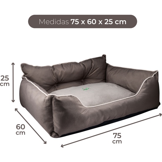 CAMA PARA MASCOTA 75X60X25CM POLIESTER MARRON BENETTON BE image 1