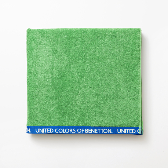 JUEGO DE 2 TOALLAS 90X150CM + 90X160CM ALGODÓN ORGÁNICO 450GSM VERDE BENETTON image 1