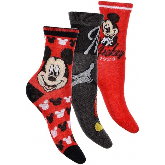 MICKEY PACK 3 CALCETINES 3 TALLAS -2 MOD image 2
