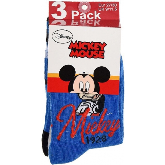 MICKEY PACK 3 CALCETINES 3 TALLAS -2 MOD image 3