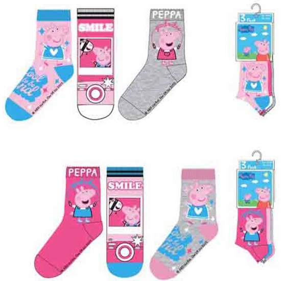PEPPA PIG PACK 3CALCETINES 3T/23-31 2MOD image 1