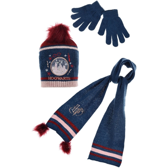 HARRY POTTER GORRO + BUFANDA + GUANTES LANA image 1