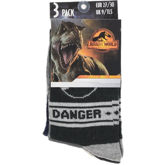 JURASSIC WORLD PACK 3 CALCETINES SURTIDOS TALLAS 23 A 34 image 2