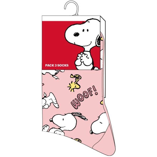 SNOOPY PACK 3 CALCETINES SURTIDOS TALLAS 23 A 34 image 1