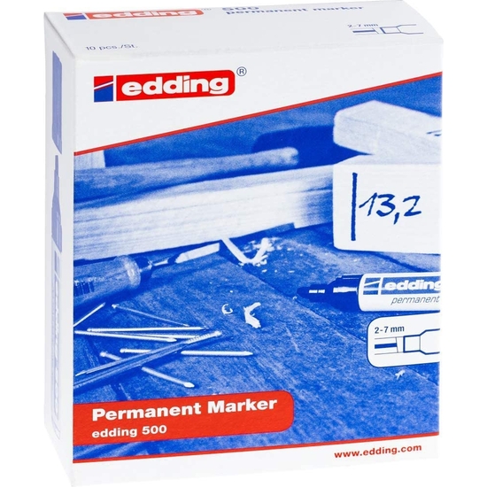 PACK 10 ROTULADOR EDDING 500 AZUL image 2