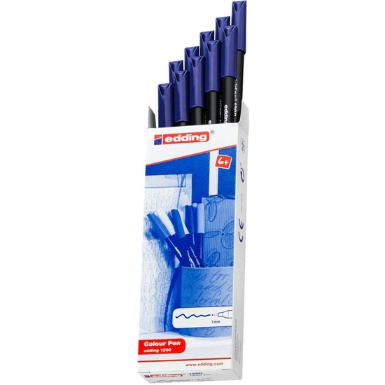 PACK 10 ROTULADOR EDDING 1200 AZUL image 0