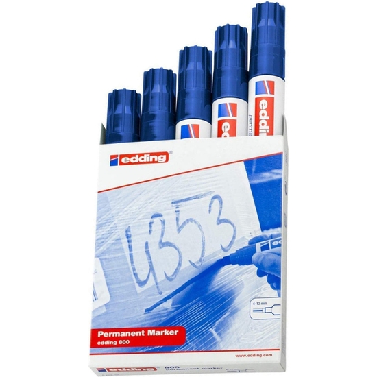 PACK 5 ROTULADOR EDDING 800 AZUL image 0