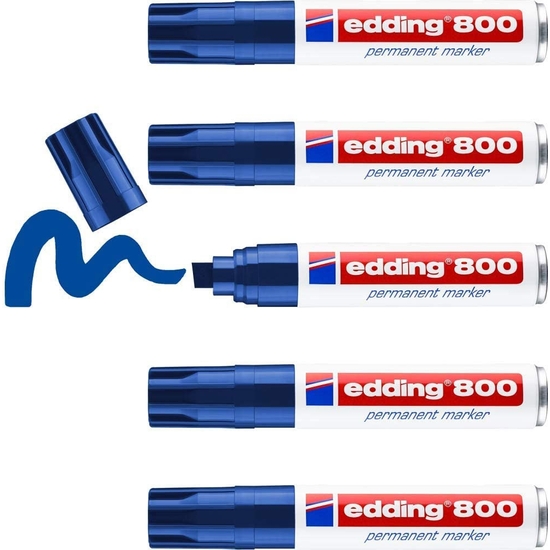 PACK 5 ROTULADOR EDDING 800 AZUL image 1