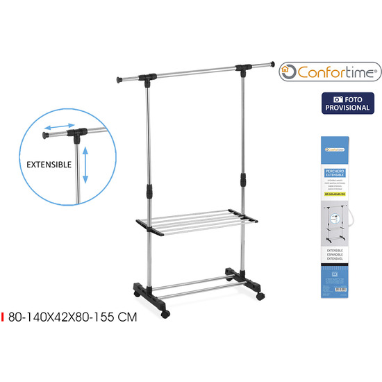 PERCHERO EXTENSIBLE 80140X42X80155 CONFORTIME image 0