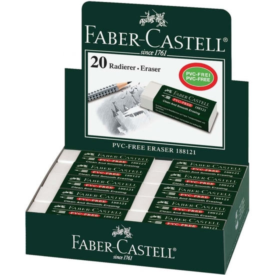 CAJA 20 GOMAS BORRAR FABER-CASTELL image 0