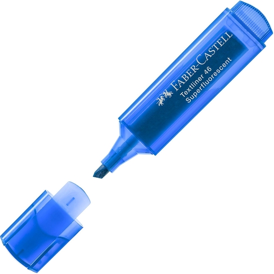 PACK 10 ROTULADOR FLUORESCENTE FABER-CASTELL AZUL image 2