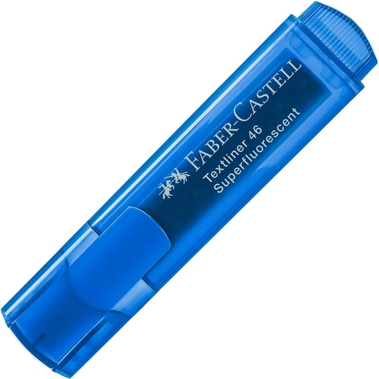 PACK 10 ROTULADOR FLUORESCENTE FABER-CASTELL AZUL image 3