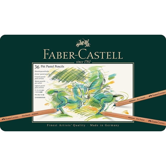 CAJA METAL 36 LÁPICES FABER-CASTELL AL PASTEL image 0