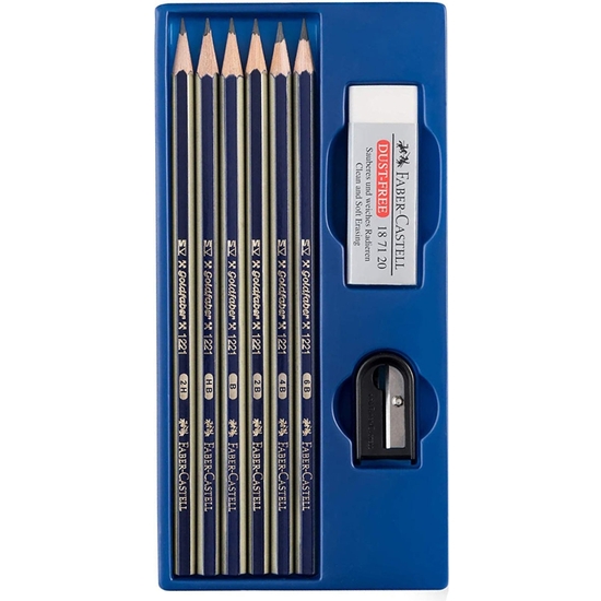 SET GRAFITO 8 PZAS FABER-CASTELL CREATIV STUDIO image 1