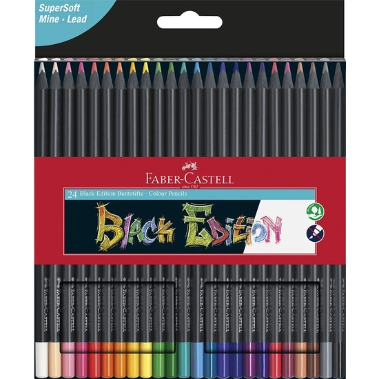 ESTUCHE 24 LÁPICES COLORS FABER-CASTELL BLACK EDITION image 0