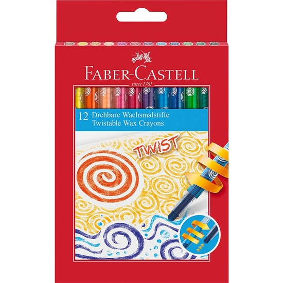 ESTUCHE 12 CERAS FABER-CASTELL GIRATORIAS TWIST image 0