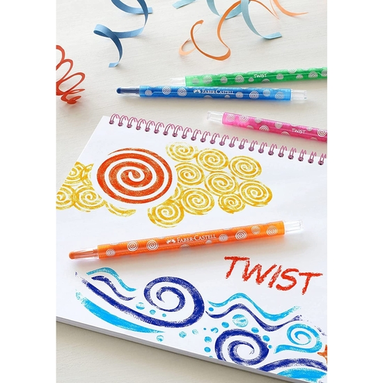 ESTUCHE 12 CERAS FABER-CASTELL GIRATORIAS TWIST image 3