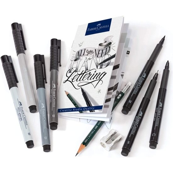 ESTUCHE FABER-CASTELL PITT 9 CREATIV LETTERING KIT INICIACIÓN image 1