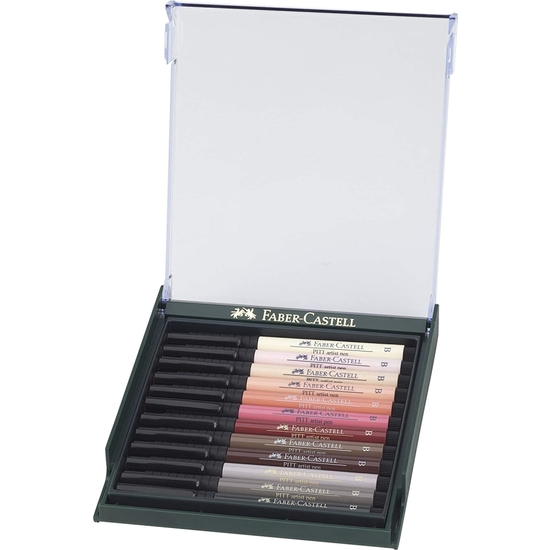 ESTUCHE FABER-CASTELL PITT 12 ROTULAD TONOS PIEL image 2