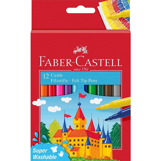 ESTUCHE 12 ROTULADORES FABER-CASTELL COLORES image 0