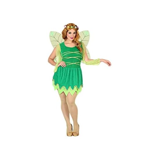 DISFRAZ HADA VERDE MUJER ADULTO ALAS TALLA - TALLA XL image 0