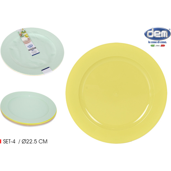 SET4 PLATOS PP PASTEL DEM image 0