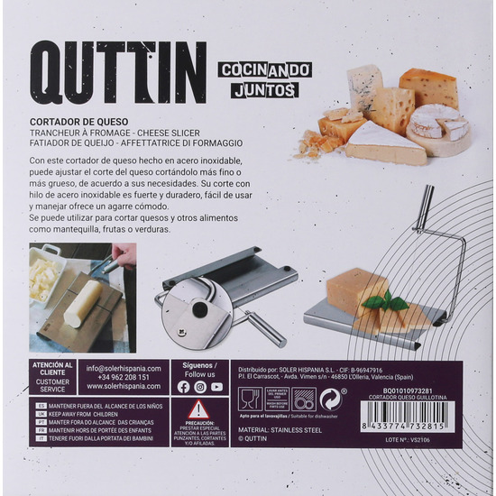 CORTADOR QUESO GUILLOTINA QUTTIN image 4