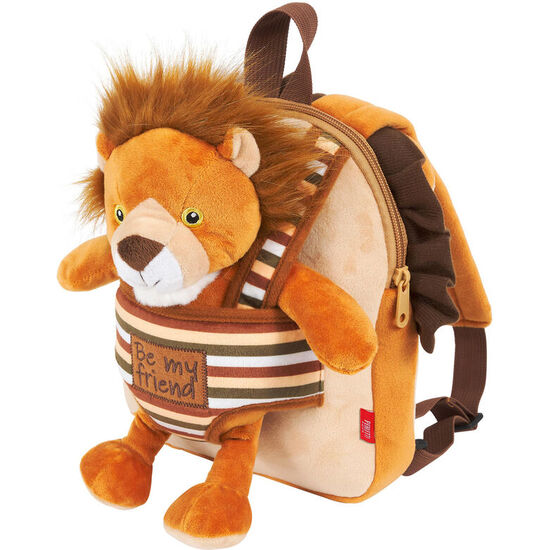 MOCHILA REVERSIBLE + PELUCHE LENNY LION 25CM image 1