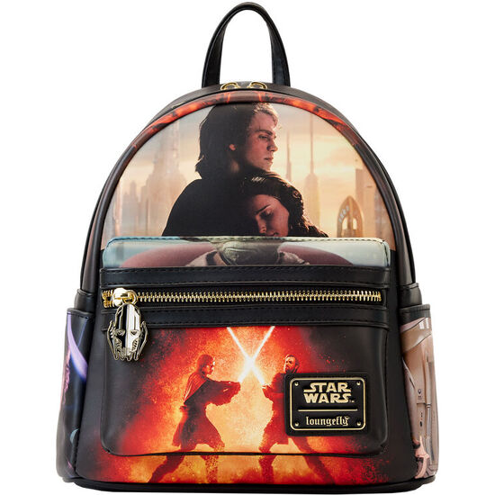 MOCHILA REVENGE OF THE SITH SCENE STAR WARS: EPISODE III LOUNGEFLY 25CM image 0