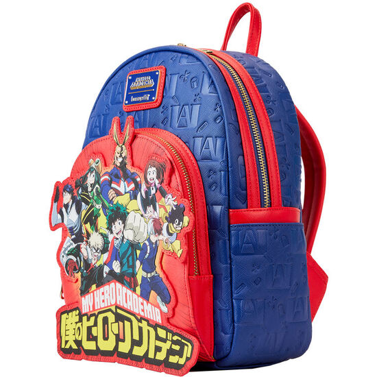 MOCHILA GROUP DEBOSSED LOGO MY HERO ACADEMIA LOUNGEFLY 26CM image 1