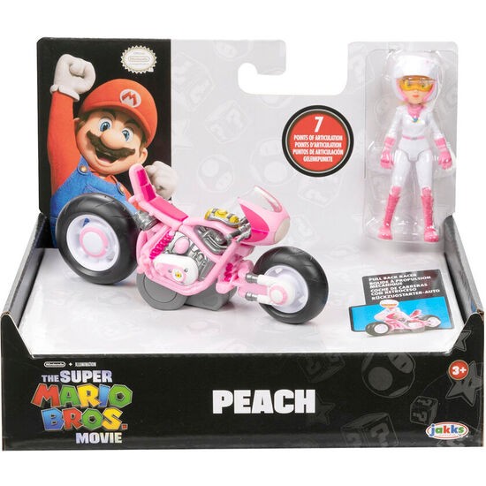 FIGURA PEACH KART LA PELICULA MARIO KART 7CM image 0